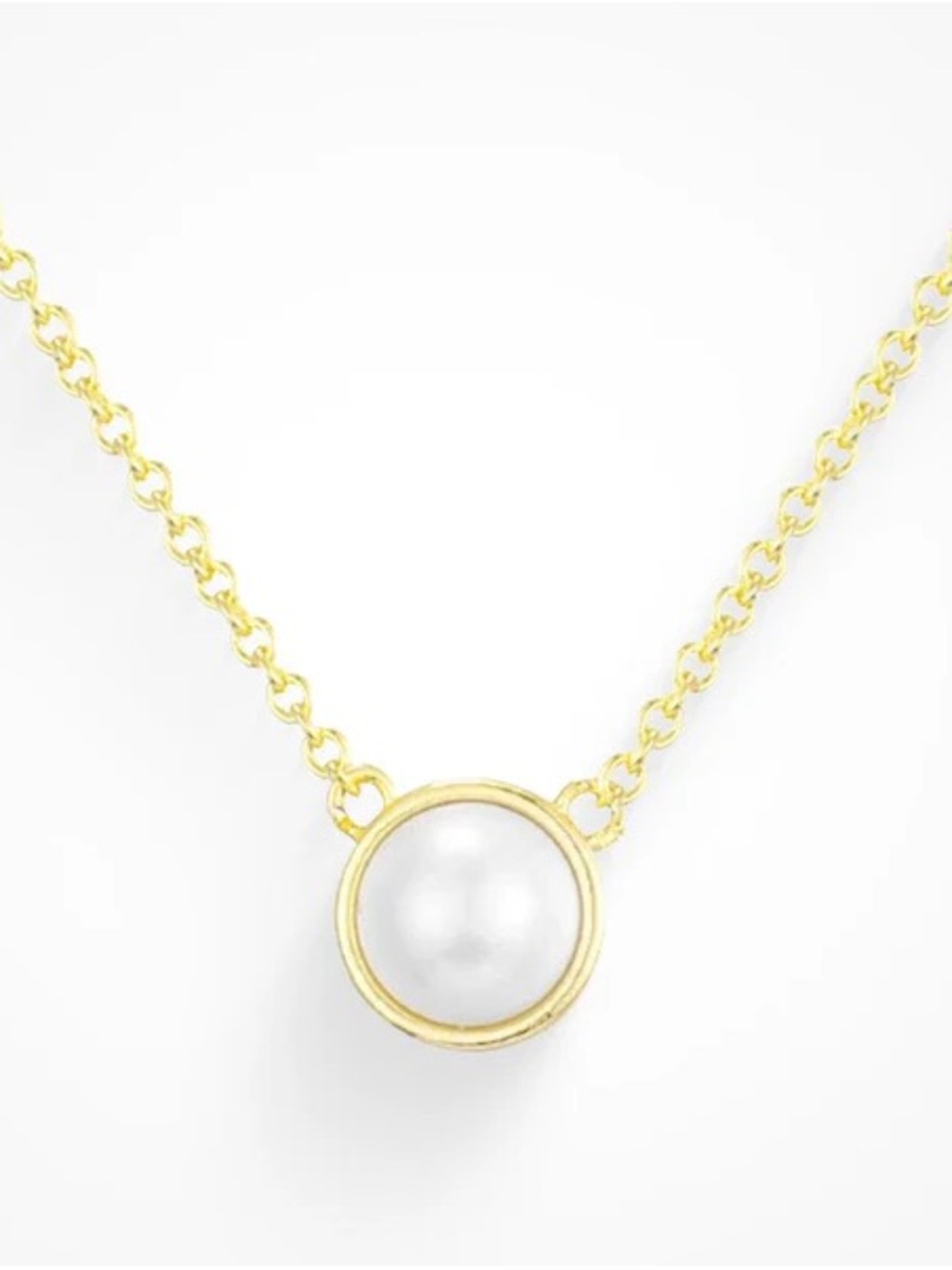 Evry Jewels Lucky Pearl Necklacd